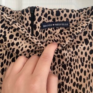 Brandy Melville cheetah mini skirt